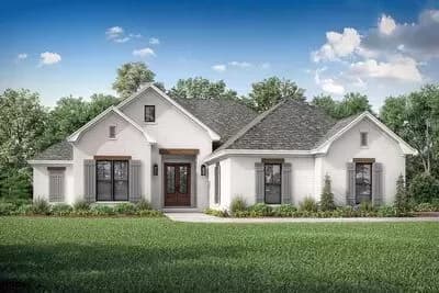Attractive Southern House Plan with Split Beds 