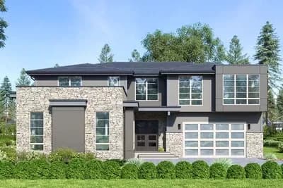 Modern Northwest House Plan with Second-Level Master