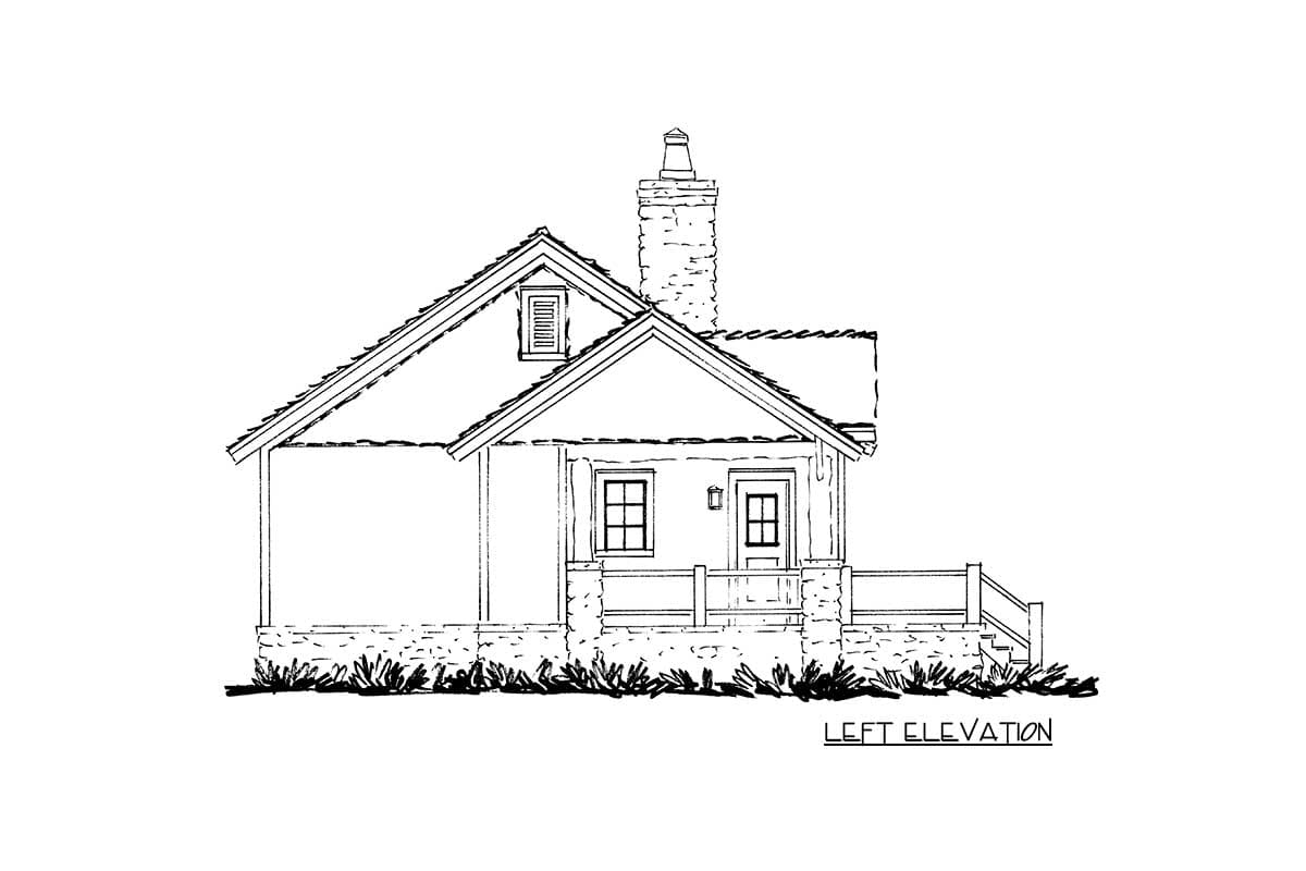 Plan 12964KN: Rustic Retreat with Timber Accents - Image #4 - Cabin, Cottage, Mountain, Rustic, Vacation