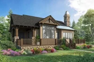 Rustic Retreat with Timber Accents
