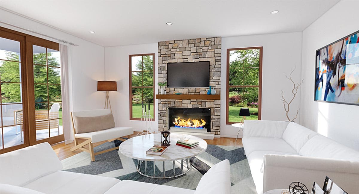 Plan 69751AM: New American Farmhouse Plan with Four Upstairs Bedrooms - 2618 Sq Ft - Image #13 - Country, Farmhouse, Modern Farmhouse, New American, Traditional