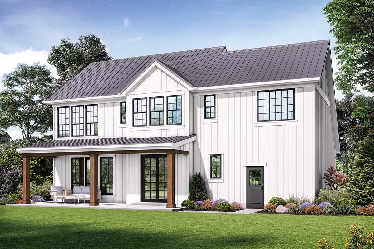 Plan 69751AM: New American Farmhouse Plan with Four Upstairs Bedrooms - 2618 Sq Ft - Image #7 - Country, Farmhouse, Modern Farmhouse, New American, Traditional