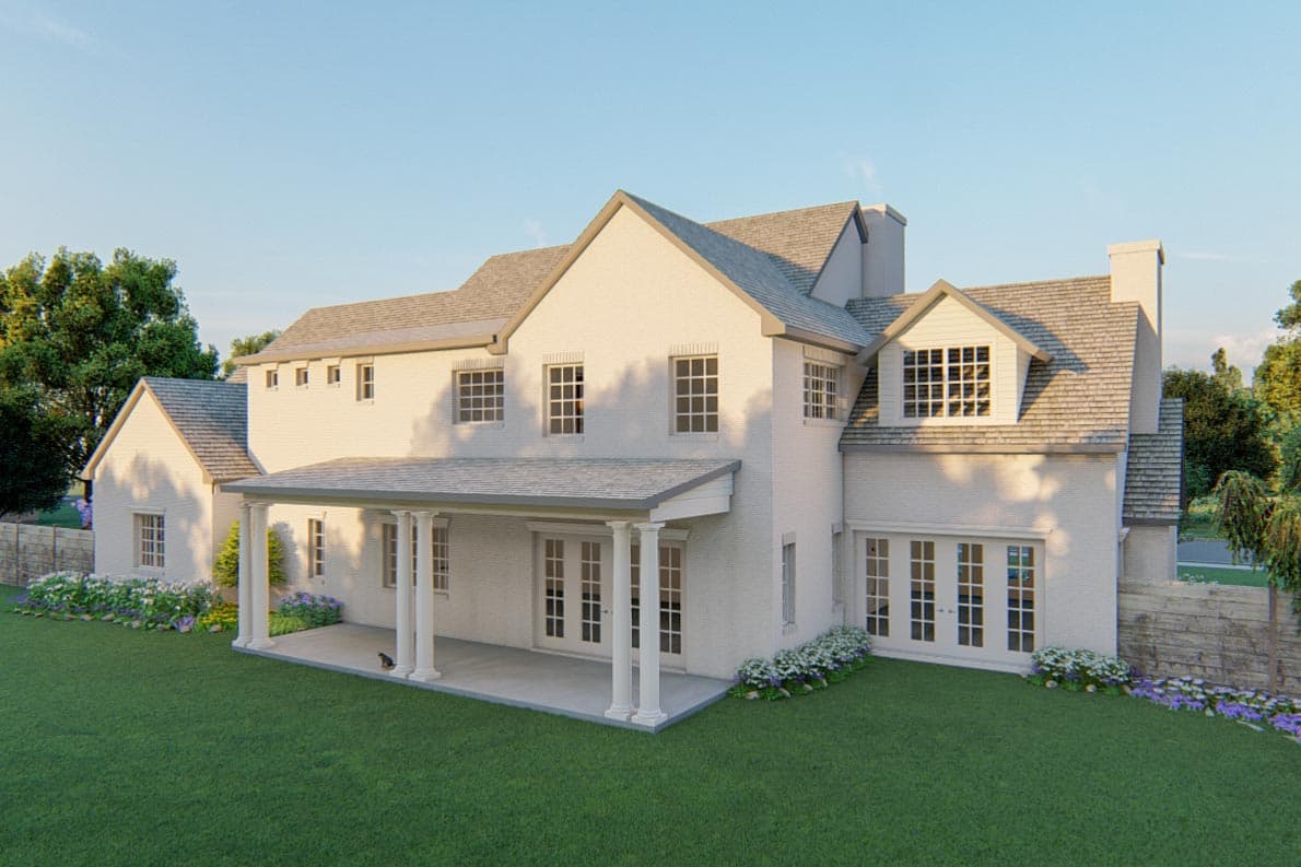 Plan 915030CHP: Classic Colonial House Plan with Second-Level Bedrooms - 5078 Sq Ft - Image #4 - Colonial, Georgian, Traditional