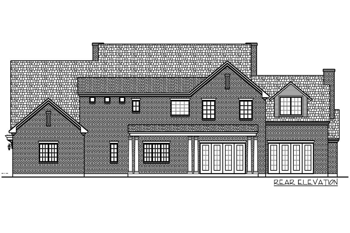 Plan 915030CHP: Classic Colonial House Plan with Second-Level Bedrooms - 5078 Sq Ft - Image #9 - Colonial, Georgian, Traditional