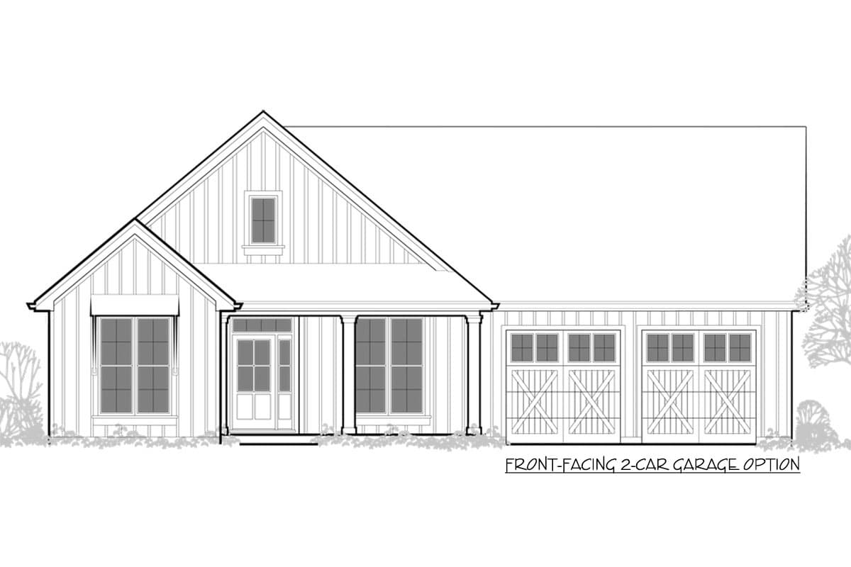 Plan 69753AM: One-Story Modern Farmhouse Plan with a Modest Footprint - Image #7 - Cottage, Country, Modern Farmhouse, New American, Ranch, Traditional