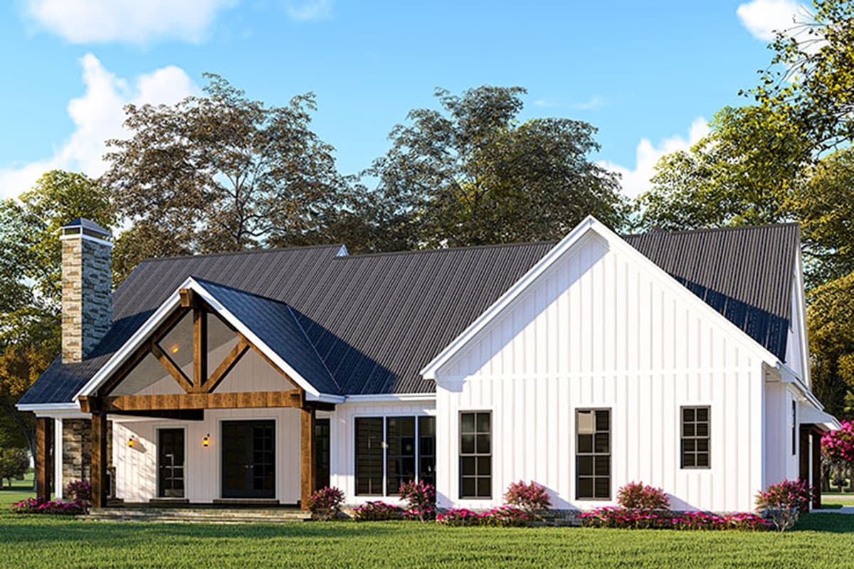 Plan 70646MK: Stone-Accented Farmhouse Plan with Bonus Room Over Garage - 2073 Sq Ft - Image #30 - Country, Craftsman, Farmhouse, Modern Farmhouse, New American