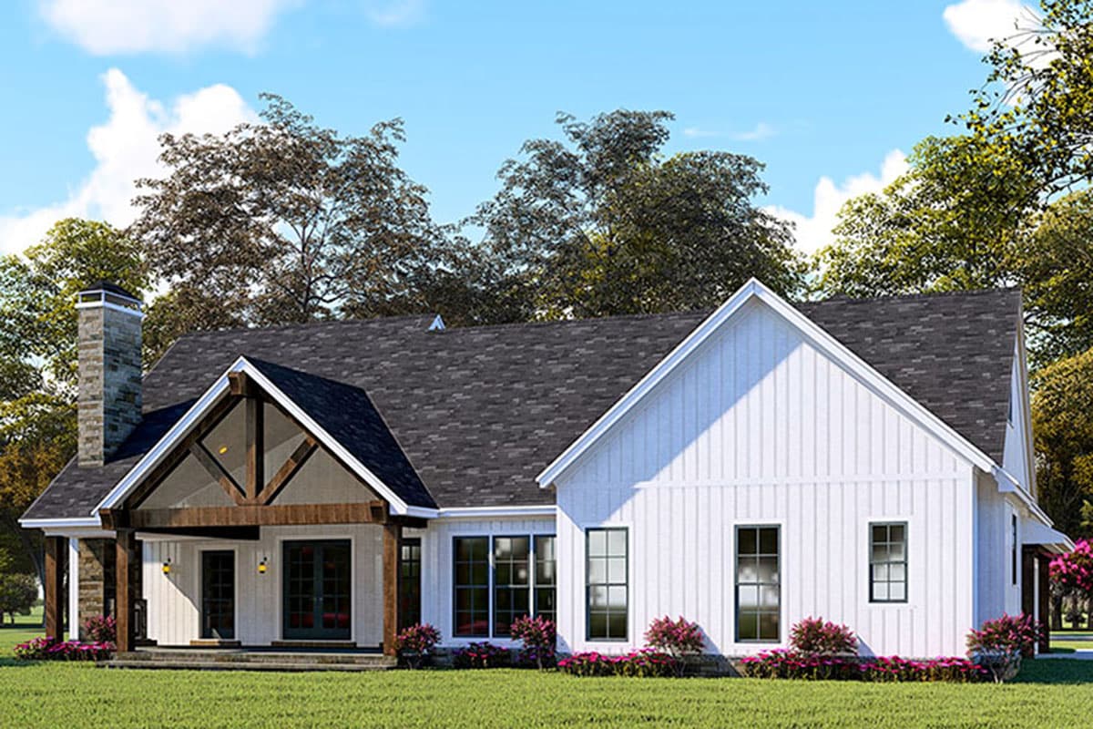 Plan 70646MK: Stone-Accented Farmhouse Plan with Bonus Room Over Garage - 2073 Sq Ft - Image #31 - Country, Craftsman, Farmhouse, Modern Farmhouse, New American