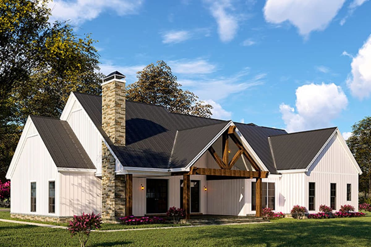 Plan 70646MK: Stone-Accented Farmhouse Plan with Bonus Room Over Garage - 2073 Sq Ft - Image #32 - Country, Craftsman, Farmhouse, Modern Farmhouse, New American