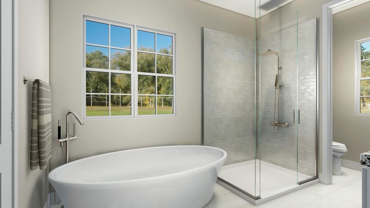 Plan 70646MK: Stone-Accented Farmhouse Plan with Bonus Room Over Garage - 2073 Sq Ft - Image #18 - Country, Craftsman, Farmhouse, Modern Farmhouse, New American