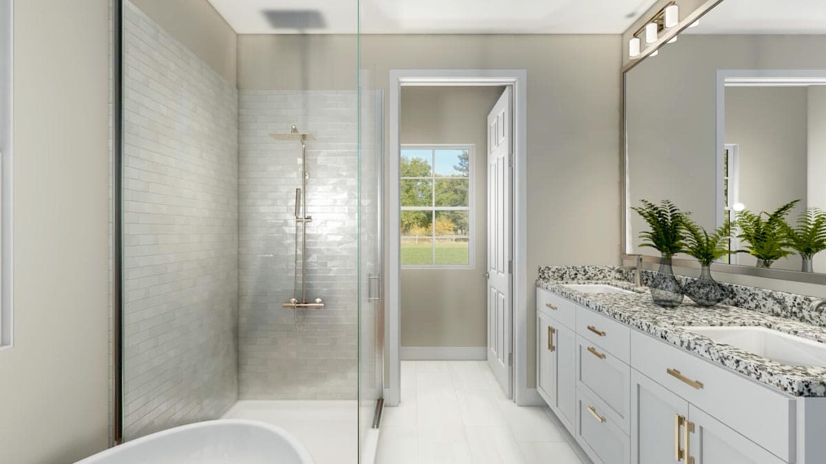 Plan 70646MK: Stone-Accented Farmhouse Plan with Bonus Room Over Garage - 2073 Sq Ft - Image #19 - Country, Craftsman, Farmhouse, Modern Farmhouse, New American