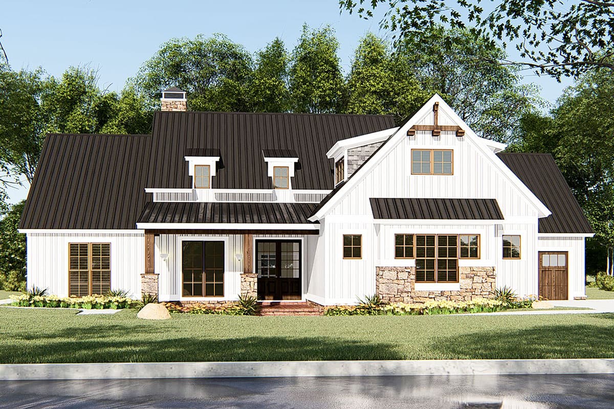 Plan 70647MK: One-Story Farmhouse Plan with Vaulted Great Room and Master Suite - 1897 Sq Ft - Image #24 - Country, Craftsman, Modern Farmhouse, New American, Rustic
