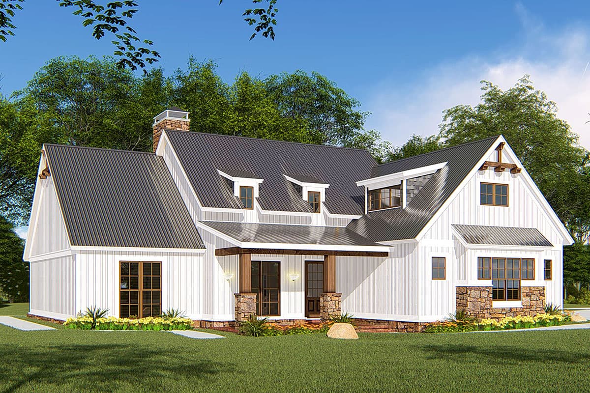 Plan 70647MK: One-Story Farmhouse Plan with Vaulted Great Room and Master Suite - 1897 Sq Ft - Image #22 - Country, Craftsman, Modern Farmhouse, New American, Rustic