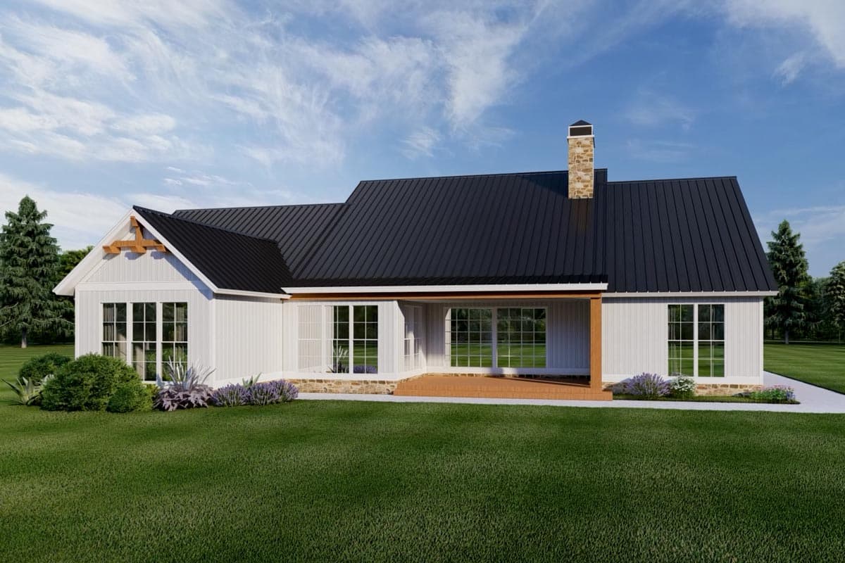 Plan 70647MK: One-Story Farmhouse Plan with Vaulted Great Room and Master Suite - 1897 Sq Ft - Image #5 - Country, Craftsman, Modern Farmhouse, New American, Rustic