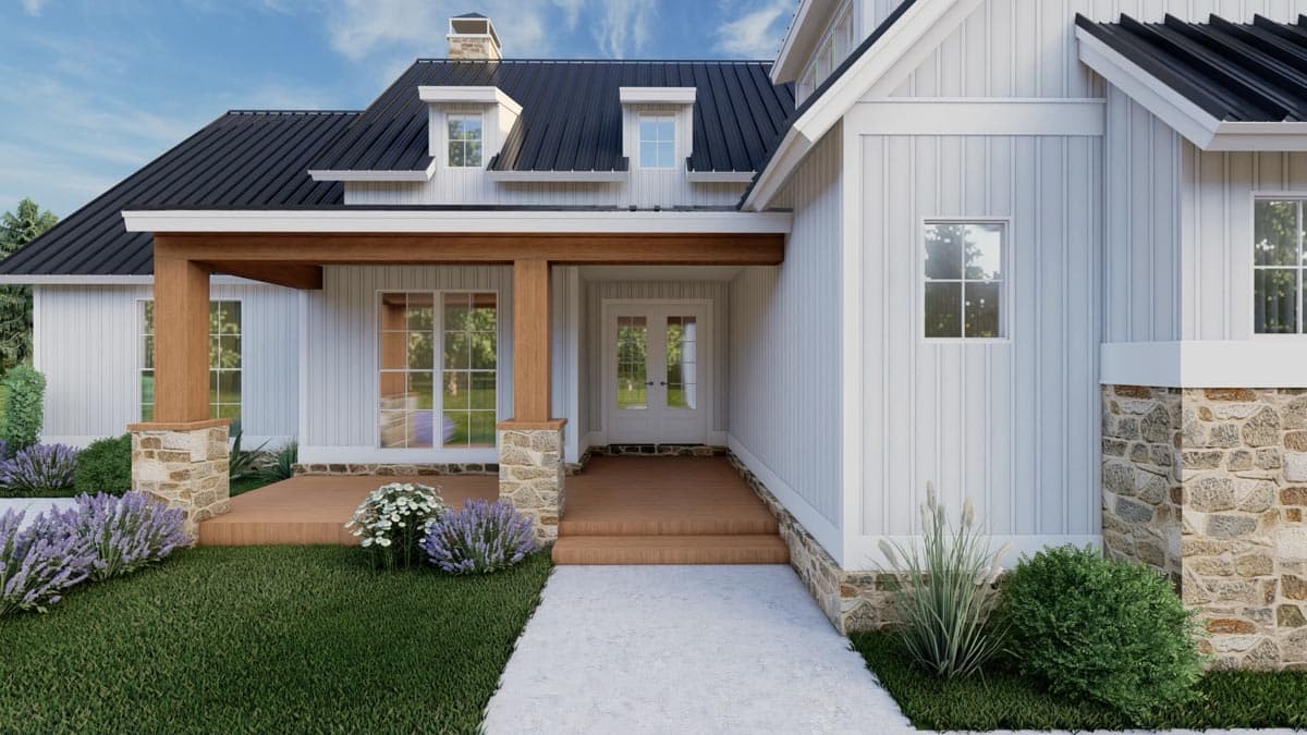 Plan 70647MK: One-Story Farmhouse Plan with Vaulted Great Room and Master Suite - 1897 Sq Ft - Image #6 - Country, Craftsman, Modern Farmhouse, New American, Rustic