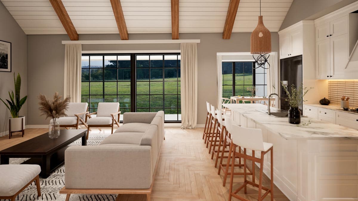 Plan 70647MK: One-Story Farmhouse Plan with Vaulted Great Room and Master Suite - 1897 Sq Ft - Image #7 - Country, Craftsman, Modern Farmhouse, New American, Rustic