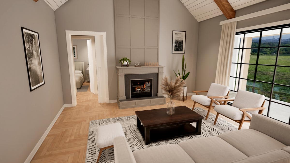 Plan 70647MK: One-Story Farmhouse Plan with Vaulted Great Room and Master Suite - 1897 Sq Ft - Image #8 - Country, Craftsman, Modern Farmhouse, New American, Rustic