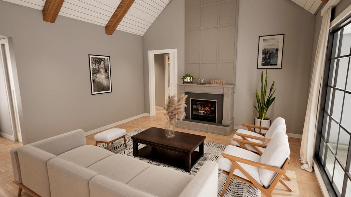 Plan 70647MK: One-Story Farmhouse Plan with Vaulted Great Room and Master Suite - 1897 Sq Ft - Image #9 - Country, Craftsman, Modern Farmhouse, New American, Rustic