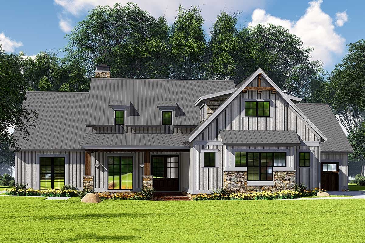 Plan 70647MK: One-Story Farmhouse Plan with Vaulted Great Room and Master Suite - 1897 Sq Ft - Image #27 - Country, Craftsman, Modern Farmhouse, New American, Rustic