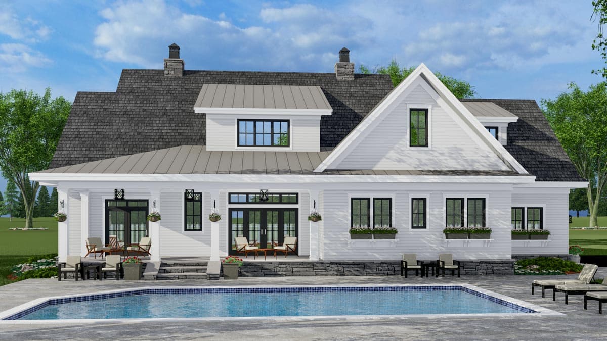 Plan 14684RK: 4-Bed New American Farmhouse Plan with 2-Car Garage - Image #7
