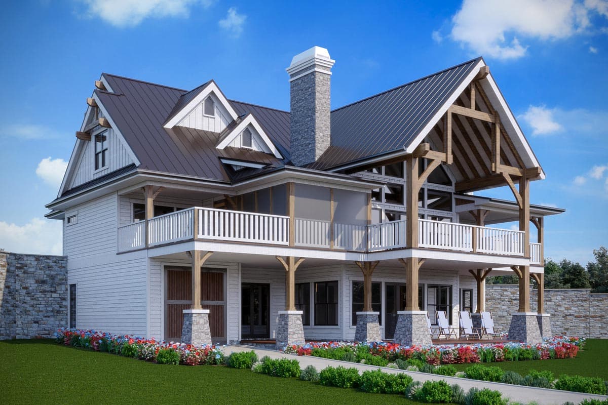 Plan 92387MX: Country Craftsman Lake House Plan with Upstairs Home Theater - 3912 Sq Ft - Image #6 - Cottage, Country, Craftsman, Modern Farmhouse, Mountain, New American, Northwest, Rustic, Vacation