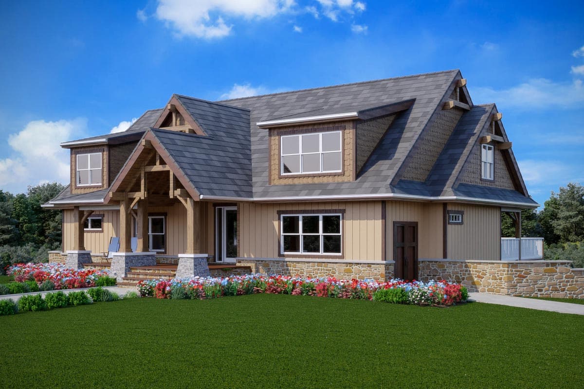 Plan 92387MX: Country Craftsman Lake House Plan with Upstairs Home Theater - 3912 Sq Ft - Image #7 - Cottage, Country, Craftsman, Modern Farmhouse, Mountain, New American, Northwest, Rustic, Vacation