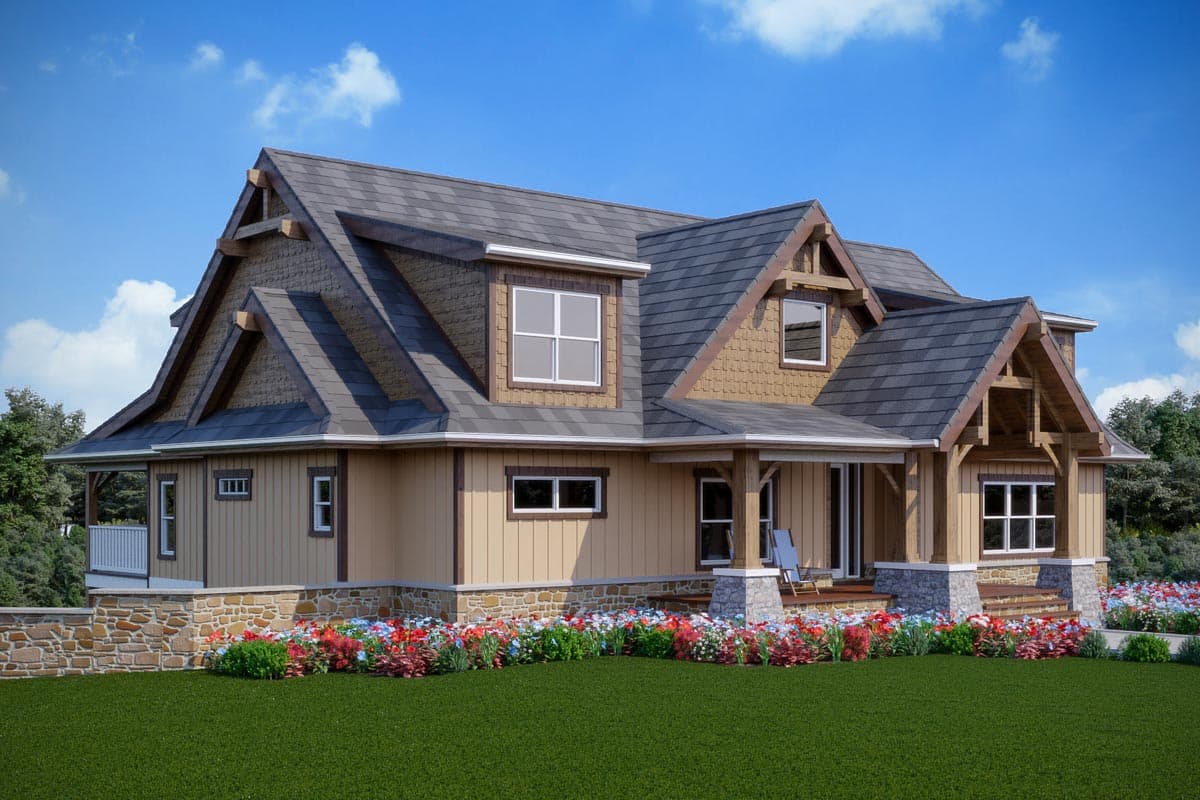 Plan 92387MX: Country Craftsman Lake House Plan with Upstairs Home Theater - 3912 Sq Ft - Image #9 - Cottage, Country, Craftsman, Modern Farmhouse, Mountain, New American, Northwest, Rustic, Vacation