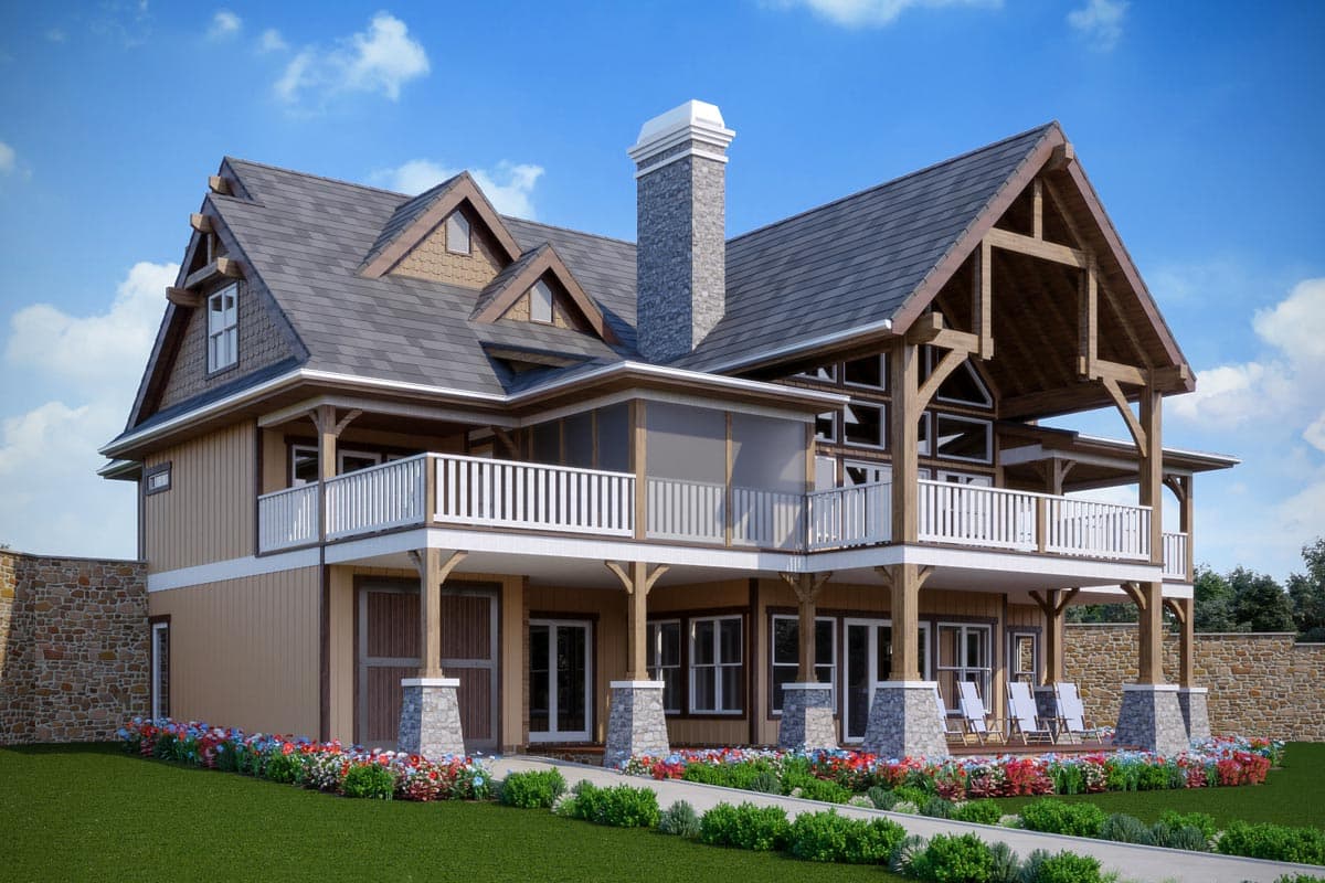 Plan 92387MX: Country Craftsman Lake House Plan with Upstairs Home Theater - 3912 Sq Ft - Image #12 - Cottage, Country, Craftsman, Modern Farmhouse, Mountain, New American, Northwest, Rustic, Vacation