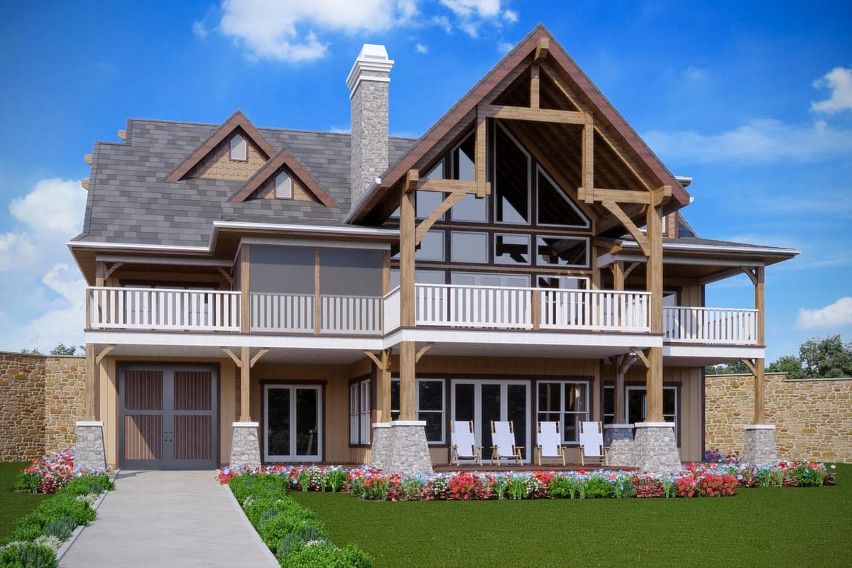 Plan 92387MX: Country Craftsman Lake House Plan with Upstairs Home Theater - 3912 Sq Ft - Image #11 - Cottage, Country, Craftsman, Modern Farmhouse, Mountain, New American, Northwest, Rustic, Vacation