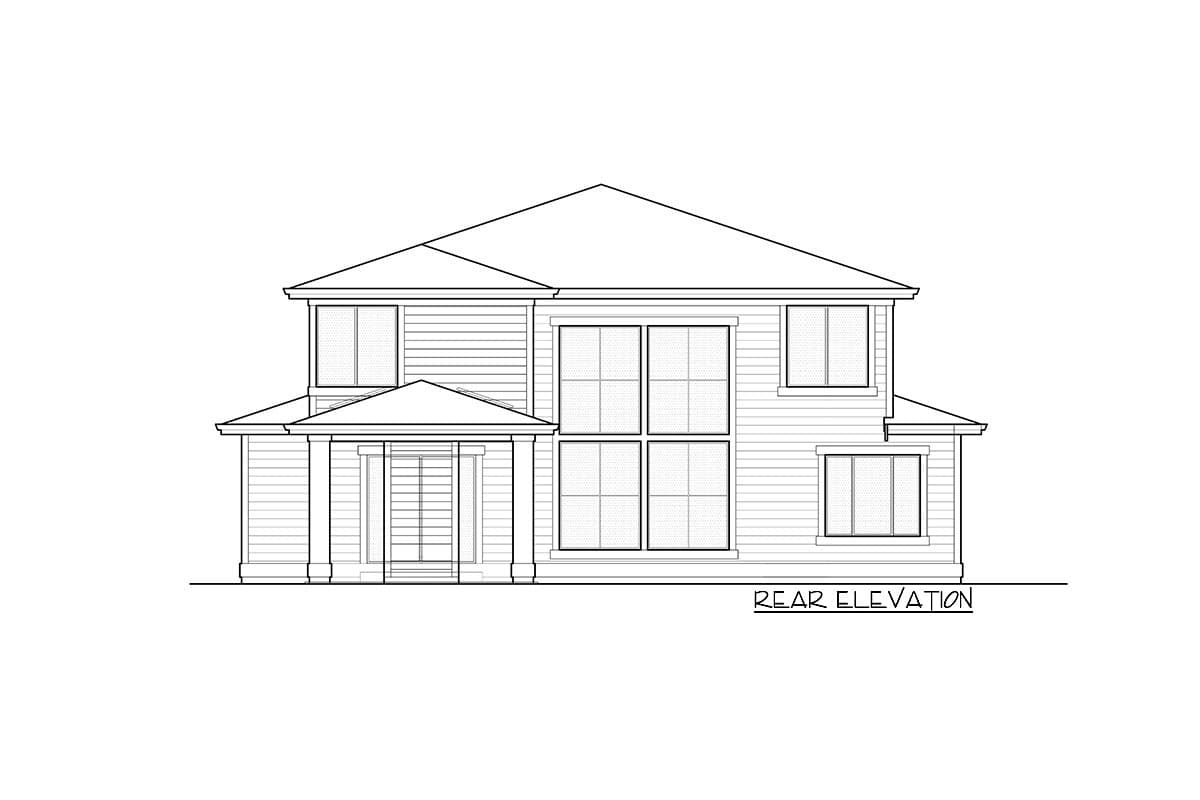 Plan 666080RAF: Spacious Modern House Plan with Two-Story Foyer and Great Room - Image #6 - Modern, Northwest, Prairie