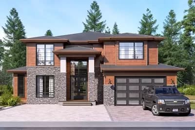 Spacious Modern House Plan with Two-Story Foyer and Great Room