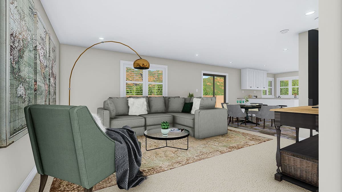 Plan 61351UT: Traditional Ranch Home Plan with Optional Finished Basement - Image #12 - Ranch, Traditional