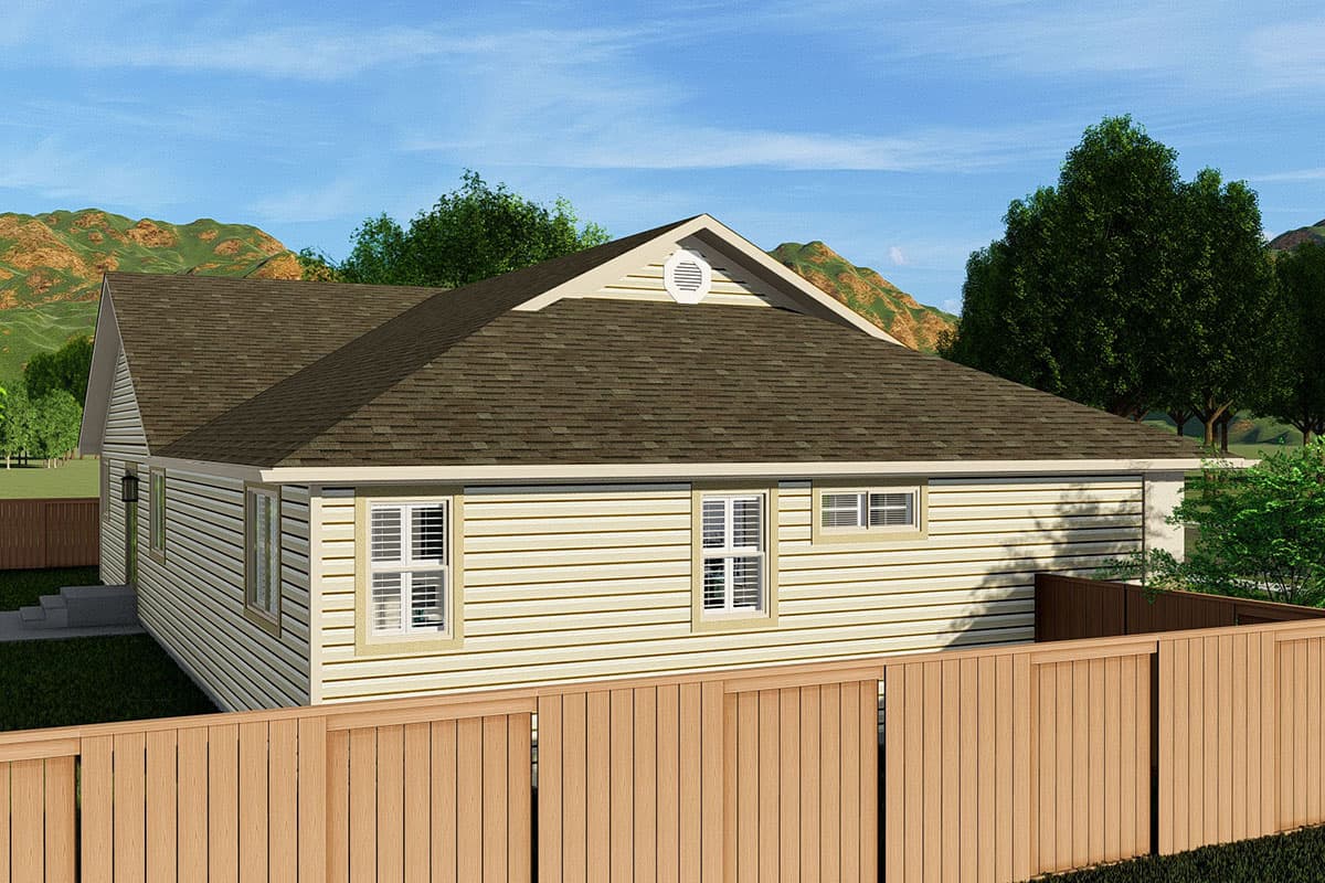 Plan 61351UT: Traditional Ranch Home Plan with Optional Finished Basement - Image #7 - Ranch, Traditional