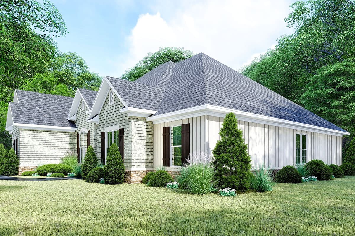 Plan 70648MK: One-Story 4-Bed House Plan with Bonus Expansion - Image #4 - Traditional