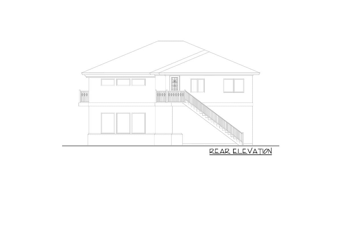 Plan 666084RAF: Spacious Mediterranean Home Plan with Apartment above 3-Car Garage - Image #6 - European, Mediterranean