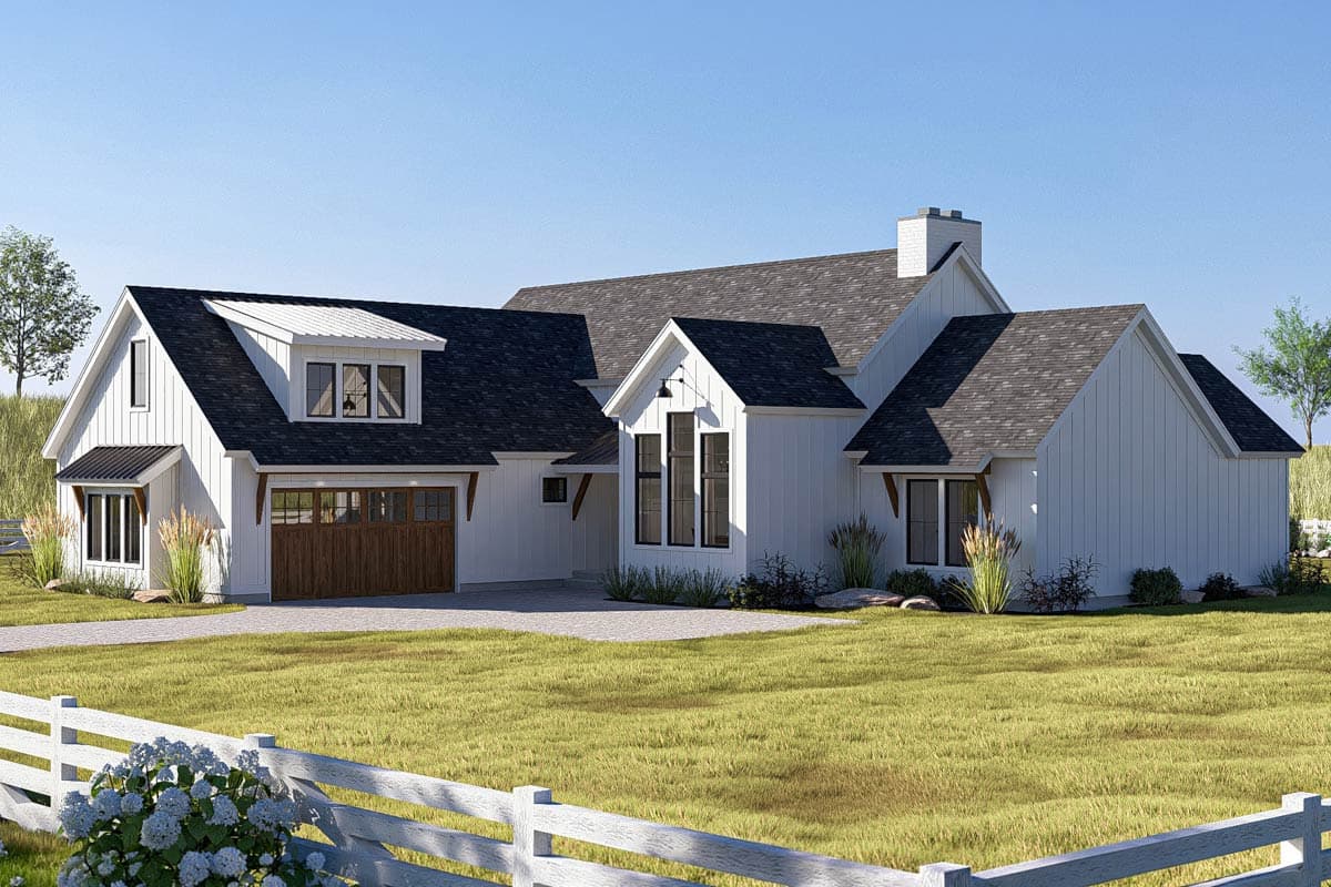 Plan 62834DJ: Modern Farmhouse Plan with Bonus and Lower Level Expansion - Image #6 - Craftsman, Farmhouse, Modern Farmhouse, New American