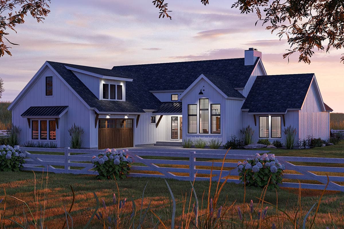 Plan 62834DJ: Modern Farmhouse Plan with Bonus and Lower Level Expansion - Image #7 - Craftsman, Farmhouse, Modern Farmhouse, New American