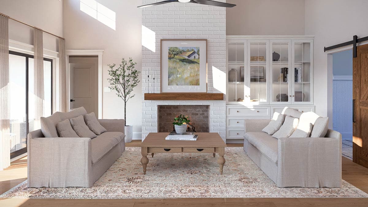 Plan 62834DJ: Modern Farmhouse Plan with Bonus and Lower Level Expansion - Image #9 - Craftsman, Farmhouse, Modern Farmhouse, New American