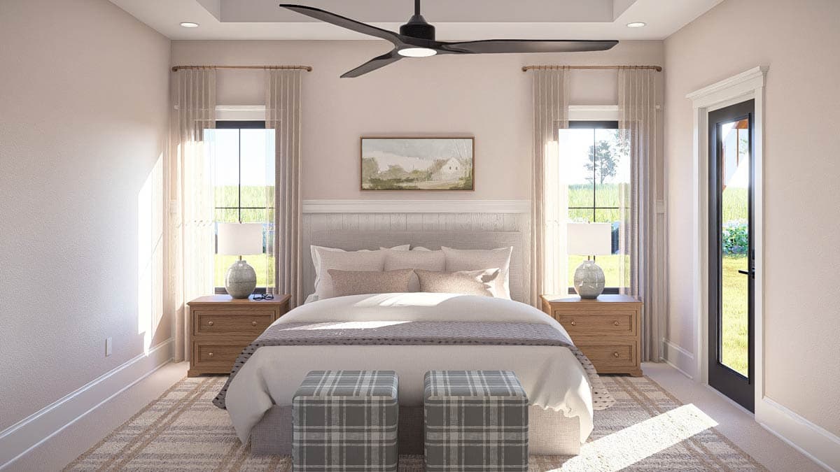 Plan 62834DJ: Modern Farmhouse Plan with Bonus and Lower Level Expansion - Image #13 - Craftsman, Farmhouse, Modern Farmhouse, New American