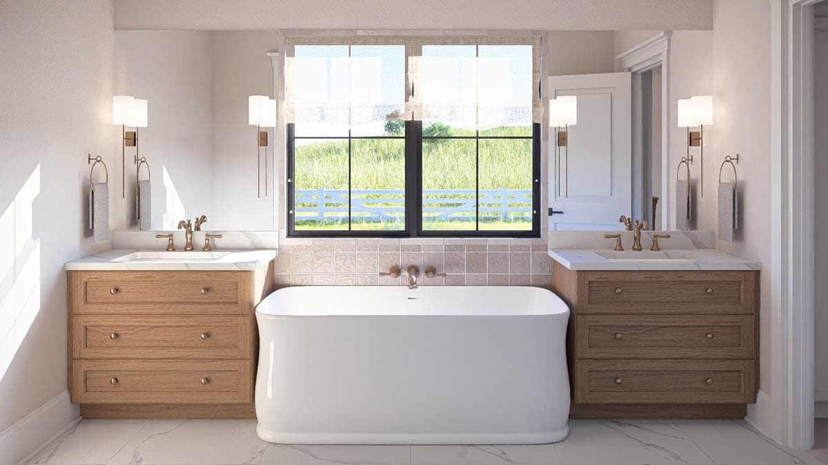 Plan 62834DJ: Modern Farmhouse Plan with Bonus and Lower Level Expansion - Image #14 - Craftsman, Farmhouse, Modern Farmhouse, New American