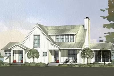 Two-Story Farmhouse Plan with Ample Outdoor Living Space