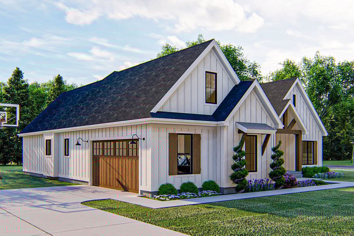 Plan 62835DJ: 4-Bed New American House Plan with Wood Beam Accents - 2309 Sq Ft - Image #5 - Country, Farmhouse, New American, Southern