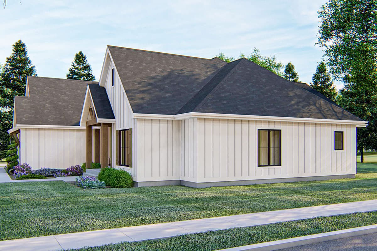 Plan 62835DJ: 4-Bed New American House Plan with Wood Beam Accents - 2309 Sq Ft - Image #7 - Country, Farmhouse, New American, Southern