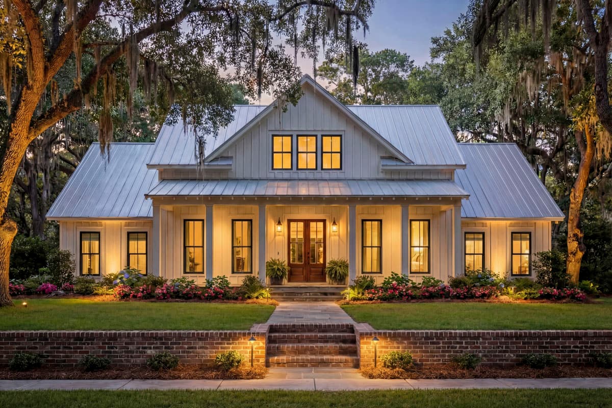 Plan 51824HZ: Sophisticated 4-Bedroom Modern Farmhouse Plan - 2390 Sq Ft - Image #5 - Country, Farmhouse, Modern Farmhouse