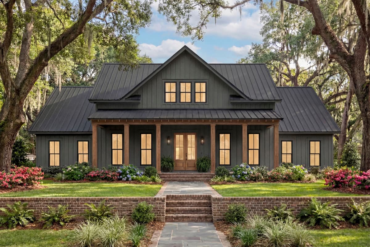 Plan 51824HZ: Sophisticated 4-Bedroom Modern Farmhouse Plan - 2390 Sq Ft - Image #6 - Country, Farmhouse, Modern Farmhouse