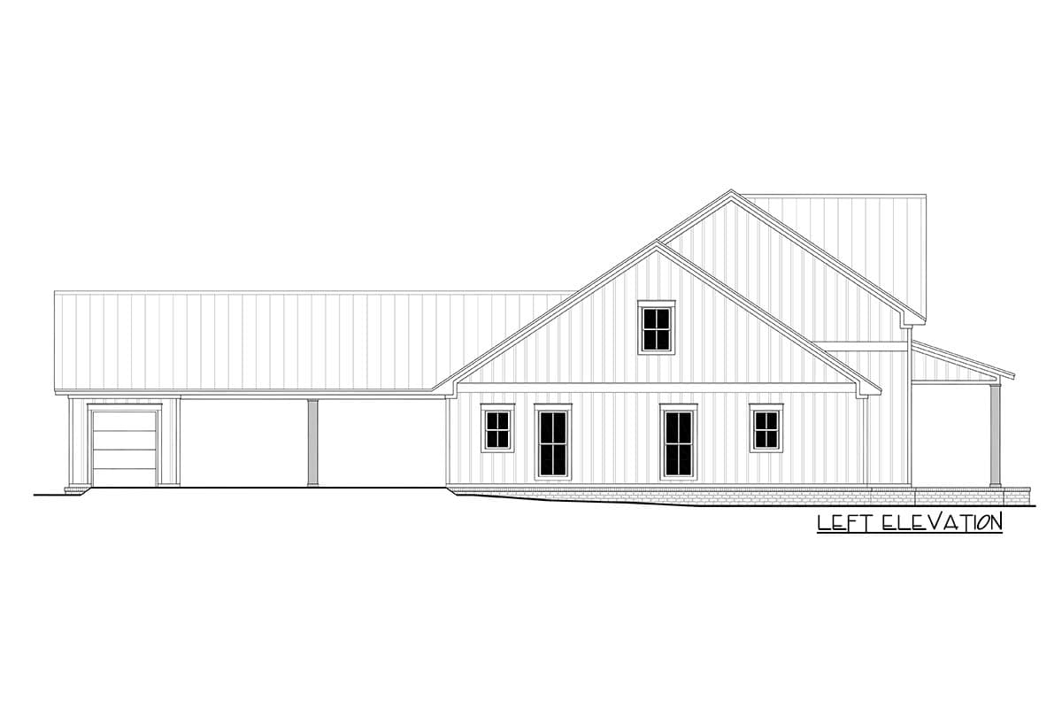 Plan 51824HZ: Sophisticated 4-Bedroom Modern Farmhouse Plan - 2390 Sq Ft - Image #13 - Country, Farmhouse, Modern Farmhouse