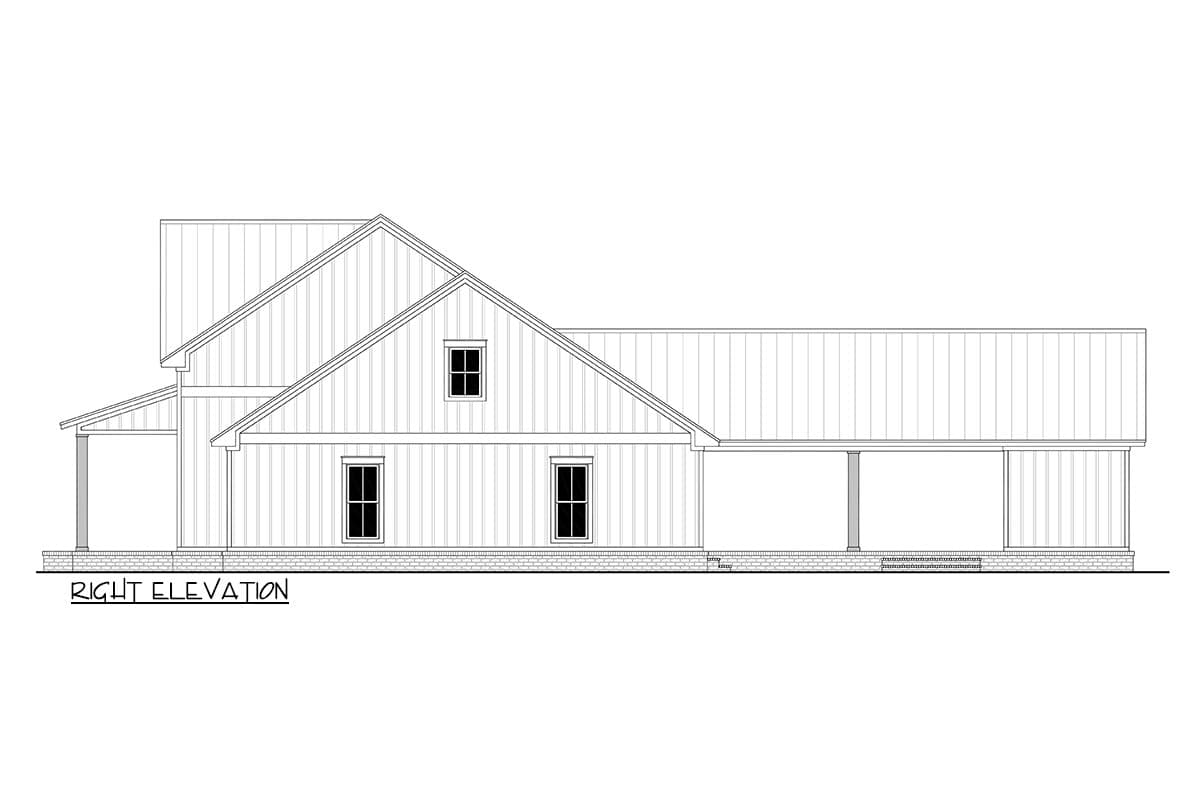 Plan 51824HZ: Sophisticated 4-Bedroom Modern Farmhouse Plan - 2390 Sq Ft - Image #15 - Country, Farmhouse, Modern Farmhouse
