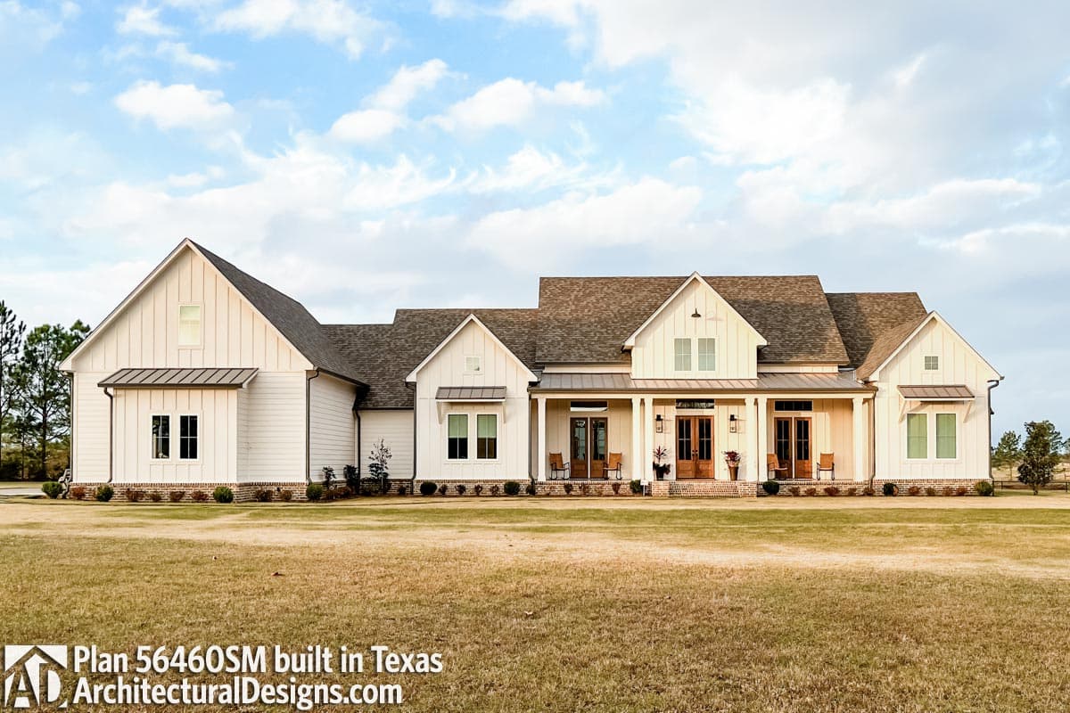 build gallery item - Modern Farmhouse Plan 56460SM comes to Life in Texas