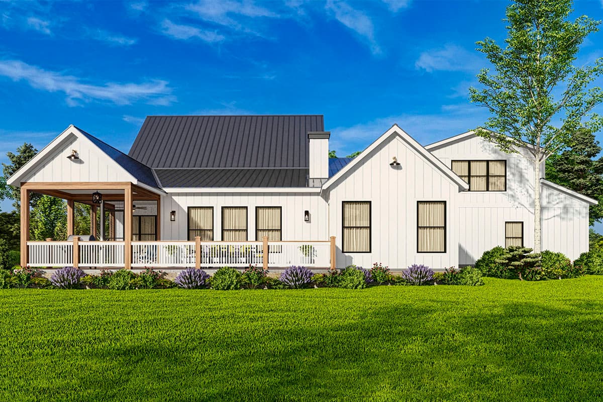 Plan 25693GE: New American House Plan with 3-Car Garage and a Vaulted Bonus Room - Image #9 - Country, Farmhouse, Modern Farmhouse