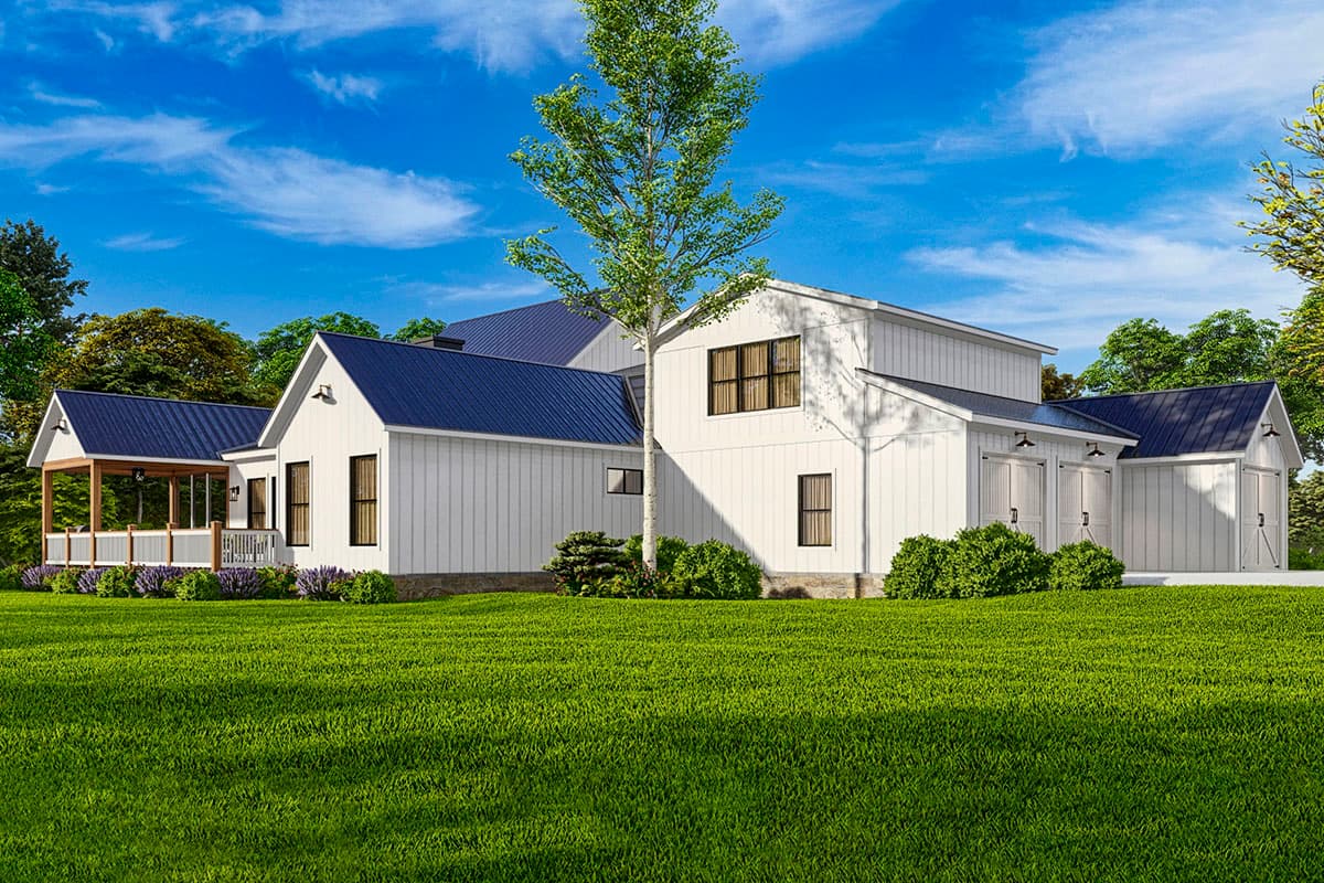 Plan 25693GE: New American House Plan with 3-Car Garage and a Vaulted Bonus Room - Image #10 - Country, Farmhouse, Modern Farmhouse