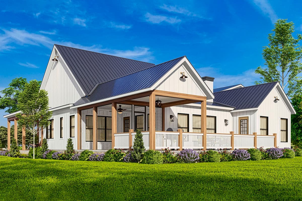 Plan 25693GE: New American House Plan with 3-Car Garage and a Vaulted Bonus Room - Image #11 - Country, Farmhouse, Modern Farmhouse
